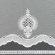 Ткань тюль сетка вышивка Франческа белая с фестоном (34г/м.кв290см пог.м) 175378 - изображение 8