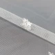 Ткань тюль сетка вышивка Айнура цветы крем с блеском с фестоном (52г/м.кв290см пог.м) 175814 - изображение 1