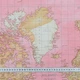 Декоративная ткань лонета Карта мира розовый (156г/м.кв280см пог.м) 165065 - изображение 3