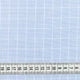 Тканина сорочкова котон рогожка біла клітинка на блакитному (110г/м.кв150см пог.м) 173069 - зображення 3