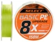 Шнур Select Basic PE 8x 150 м # 1.5 / 0.18mm 22lb / 10кг (1870-31-41) - изображение 1