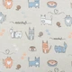Ткань бязь ТКЧ набивная коты (140г/м.кв150см пог.м) 181744 - изображение 2