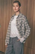 Рубашка в клетку L-XL. Бежевый - изображение 3