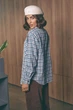 Сорочка в клітину L-XL. Блакитний - зображення 3