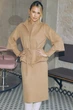 Костюм із в'язаного трикотажу L-XL. Коричневий - зображення 1