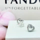 Срібні сережки «Ажурні серце» Пандора Pandora 297099CZ - изображение 4