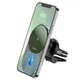 Держатель для телефона автодержатель с беспроводной зарядкой HOCO CA91 Magic magnetic wireless fast charging car holder Grey (6931474753465) - изображение 5