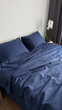 Постельное белье Ancord Home, набор наволочек (2шт) 50х70 см, вареный хлопок, цвет темно-синий - изображение 1