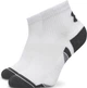 Шкарпетки Under Armour PERFORMANCE TECH 3PK QTR біло-сіро-чорні (3 пари) M 1379510-011 - зображення 2