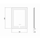 Зеркало Qtap Mideya (DC-F936) 500х800 с LED-подсветкой Touch, с антизапотеванием, с часами, диммером, регулировка яркости QT2078F936W - изображение 2