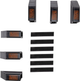 Wspornik Black+Decker do bagażu na rzepy 6 szt (8711252235523) - obraz 3