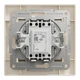 1-клавишный выключатель Schneider Electric Asfora с подсветкой самозажимной Кремовый с рамкой (EPH1400123) - изображение 4