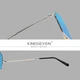 Мужские поляризационные солнцезащитные очки KINGSEVEN 7118 Silver Blue - изображение 7