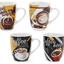 Кружка порцеляновий 350 мл Coffee 4 виду BonaDi 334-414 - зображення 2