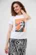 Спідниця з шовк-сатину Wear me XS Білий (зебра) (20_25_11597) - изображение 4