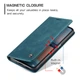Чехол-книжка CaseMe из нубука для Xiaomi Redmi Note 12 Pro+ Plus 5G Бирюзовый - изображение 9
