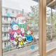 Новогоднее украшение - лист с наклейками, снеговик, 70*50 см, разноцветный, ПВХ, бумага (070168-1) - изображение 3