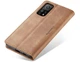 Чехол-книжка CaseMe из нубука для Xiaomi Redmi Note 11/11s Светло-коричневый - изображение 5