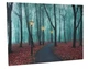 Светящаяся картина - тропа в парке с уличными фонарями, 3 LED лампочки, 30*40*1,8 см (940089) - изображение 2