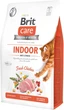 Сухий корм для кішок, що живуть в приміщенні Brit Care Cat GF Indoor Anti-stress з куркою 2 кг (8595602540853) - изображение 1