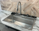 Многофункциональная кухонная мойка Platinum Handmade Brushed Silver SP7545LB - изображение 4