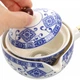 Дорожній набір для церемонії чаю lesko Blue+White керамічний - зображення 7