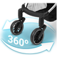 Прогулянкова коляска Nukido Paseo Сіра 716002 (5903890622398) - зображення 9