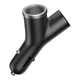 Автомобильное зарядное устройство BASEUS dual USB+cigarette lighter (2USB, 3.4A, 40W). Black - изображение 4