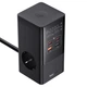 Мережевий зарядний пристрій 4 виходи 35W Baseus Power Combo Tower Digital (2USB/2Type-C, 35W, PD/QC). Black - зображення 6