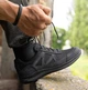 Тактичні кросівки демісезонні Timber Ягуар, нубук і тканина CORDURA, чорні, розмір 49 - зображення 2