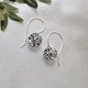 Серебряные серьги Шар на петле Серебро 925 пробы Черненное 2771/1 8.48г - изображение 5