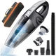 Аккумуляторный автомобильный пылесос Wireless Vehicle Vacuum Cleaner (AX-6612) беспроводной с насадками, Black - изображение 1