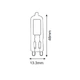 Лампа G9 COB LED 4W 2700K 400Lm 220-240V стекло Horoz Electric (001-047-0004-020) - изображение 2