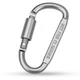 Карабін з муфтою Aluminum Carabine 82*42 мм до 100 кг Silver - изображение 1