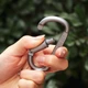 Карабін з муфтою Aluminum Carabine 82*42 мм до 100 кг Silver - изображение 4