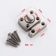 Дверний поворотний замок засувка French Door Lock Silver - изображение 4