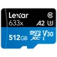 Карта памяти LEXAR MICRO SDXC 512GB UHS-I W/ADAPTER (LSDMI512BB633A) - изображение 2