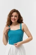 Кроп-топ з джинс бенгаліну Wear me M Бірюзовий (12_25_0007_11431) - изображение 2