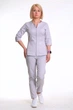 Медичний костюм жіночий на блискавці 54р. № 7203 стрейч - зображення 1