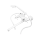 Смеситель для ванны Plamix Pablo -140 EURO SET White (с шлангом и лейкой) (PM0670) - изображение 1