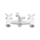 Смеситель для ванны Plamix Pablo -140 EURO SET White (с шлангом и лейкой) (PM0670) - изображение 5