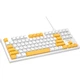 Клавиатура Aula F3032 keycaps plus 21 Yellow keys KRGD Red USB UA White (6948391204680) - изображение 1