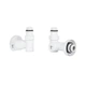 Комплект кранів Thermo Alliance Standart 1/2" бiлий, для рушникосушарки кутовий SF395W15HEW - зображення 3