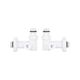 Комплект кранів Thermo Alliance Standart 1/2" бiлий, для рушникосушарки кутовий SF395W15HEW - зображення 4