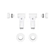 Комплект кранів Thermo Alliance Standart 1/2" бiлий, для рушникосушарки кутовий SF395W15HEW - зображення 5