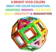 Дитячий Магнітний Конструктор Brighty Bright 40 деталей 3D Супер Вдосконалені магніти ІІ покоління - изображение 8