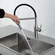 Смеситель для кухни GAPPO G4098-25 с гибким изливом, нерж. сталь, сатин - изображение 2