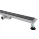 Трап для душа ITAL IT02-FT24/800, 800 мм, закаленное стекло, Black Glossy - изображение 2
