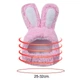 Шапка с ушками для кошек плюшевая на регулируемой липучке S/M 34*16 см. Розовый - изображение 9