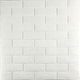 3D панель самоклеящийся кирпич Белый 700х770х3мм Sticker Wall - изображение 1